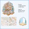 Winter House Isometric Sticker Scene, Large Size, Rabbits Cats & Pandas, Adorabilities
